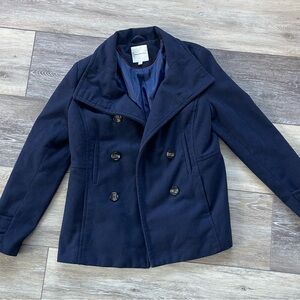 Thread & Supply Navy Lined Pea Coat